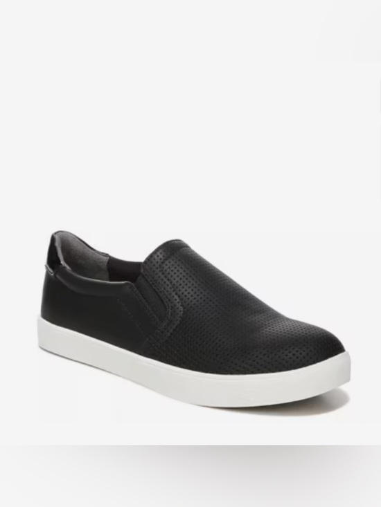 Dr. Scholl's Shoes - NWOT Dr. Scholl's Black Perforated Slip-On Sneaker with White Sole